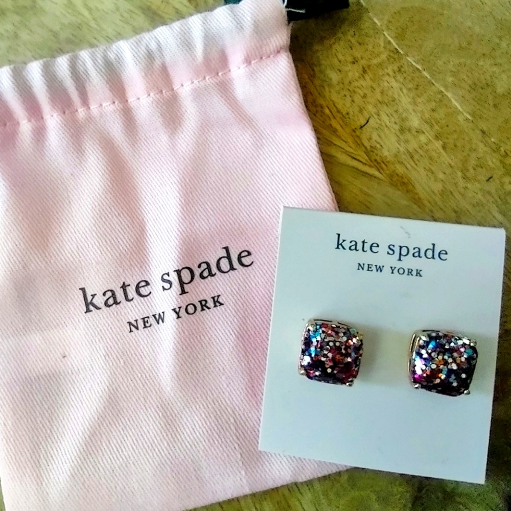 Kate Spade glitter earrings Fabulous 🌺💋❤️